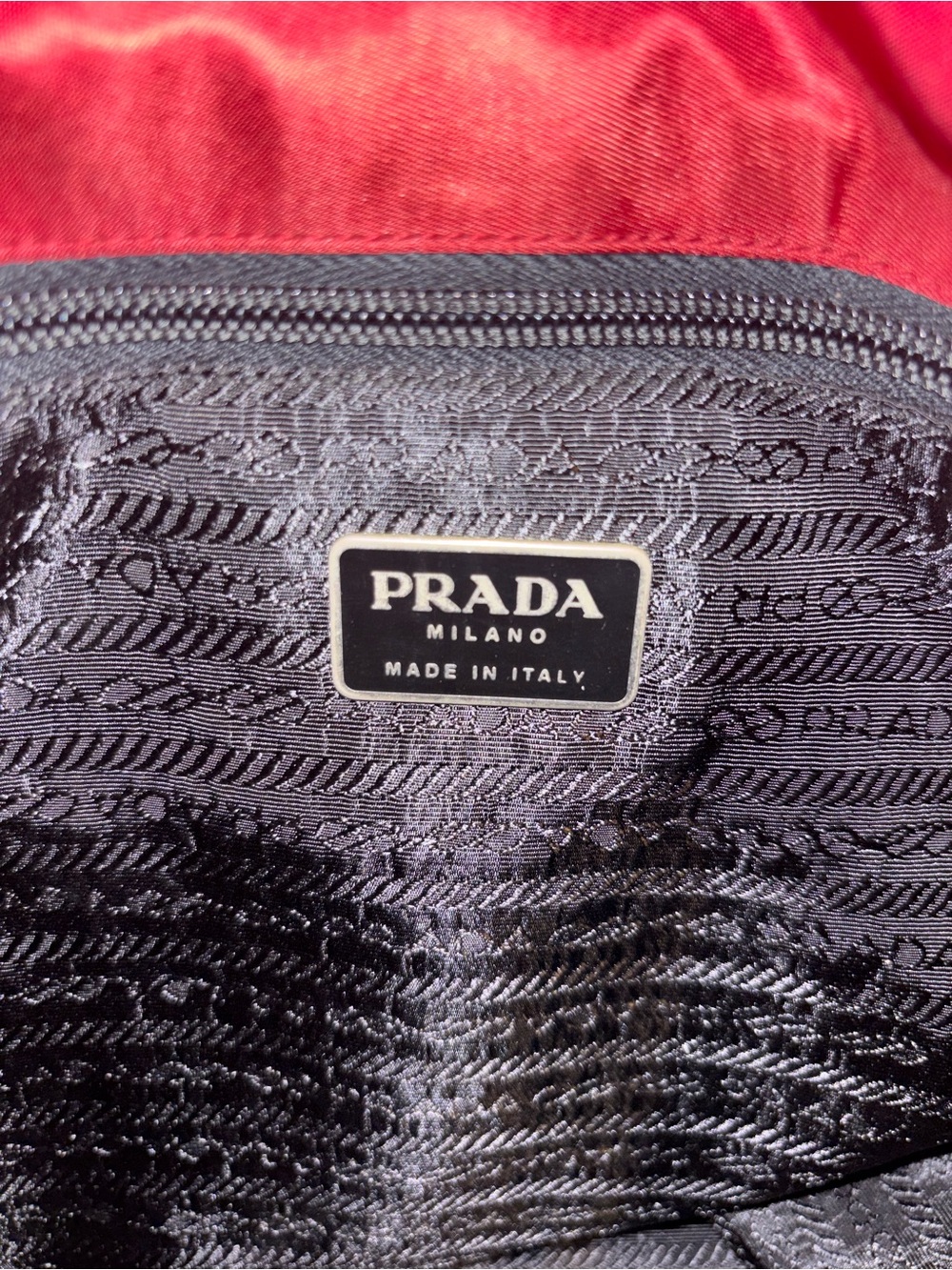 Prada red Satin Shoulder Bag - Picture 5 of 7